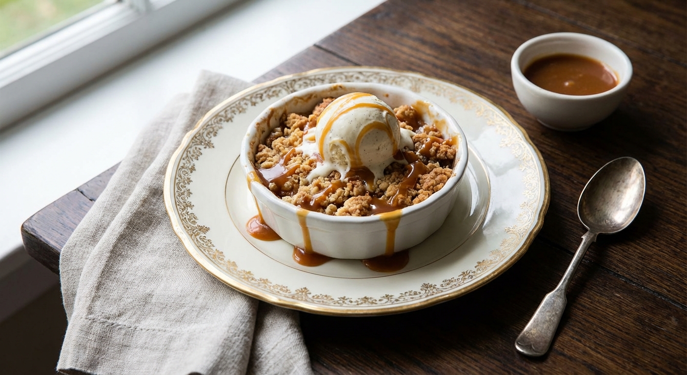 Crumble poire-pomme maison du Comptoir Foch