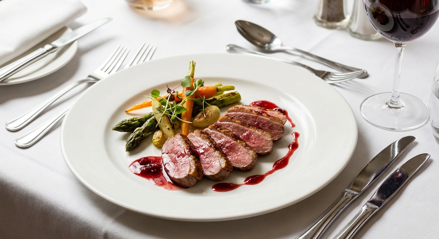 Magret de canard rosé du Comptoir Foch